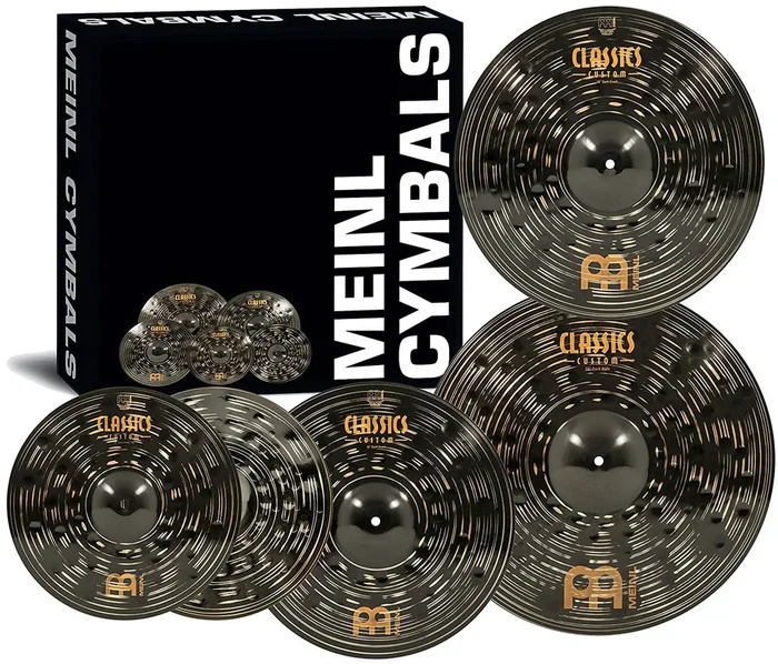 Meinl Cymbals CCD460+18 Classics Custom Dark Pack Bonus Cymbal Box Set