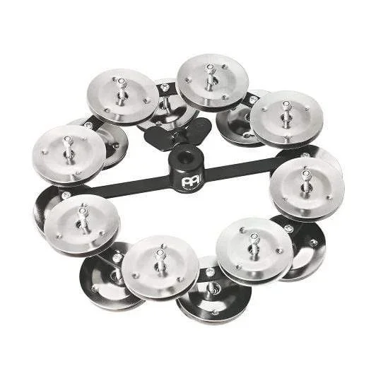 Meinl Headliner Hi-Hat Tambourine 5 Steel Jingles 2 Row Black