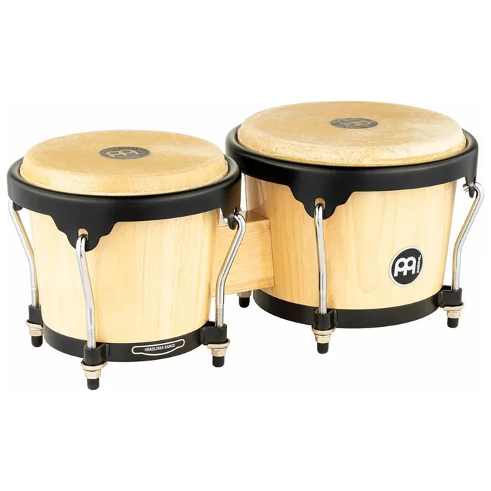 MEINL Headliner Series Wood Bongo 6.75 inch & 8 inch – Natural