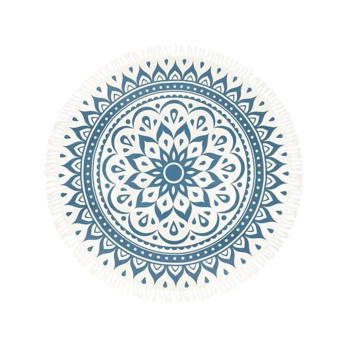 Meinl Sonic Energy 78″ Meditation Rug W/ Navy Blue Floral Design
