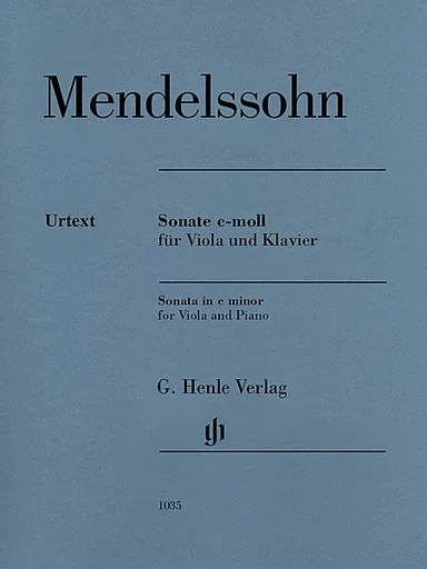 Mendelssohn, F. (Herttrich , ed.): Sonata in C Minor, urtext (viola & piano)