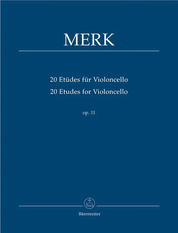 Merk, Joseph (Rummel):20 Etudes for Violoncello (cello), Barenreiter