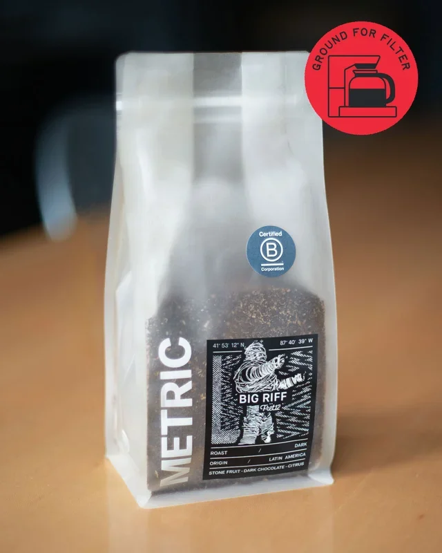 METRIC Big Riff Dark Roast Coffee – Ground For Filter