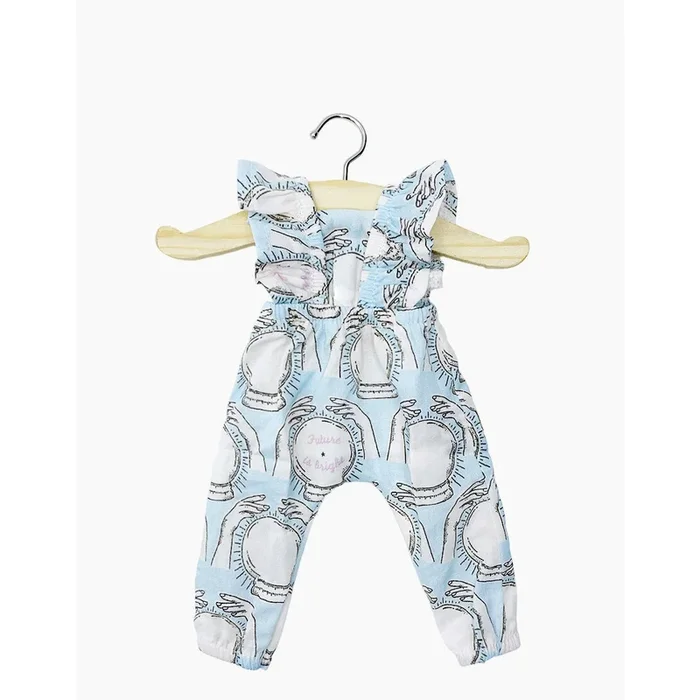 Minikane amigas Maya cotton jumpsuit Future is bright