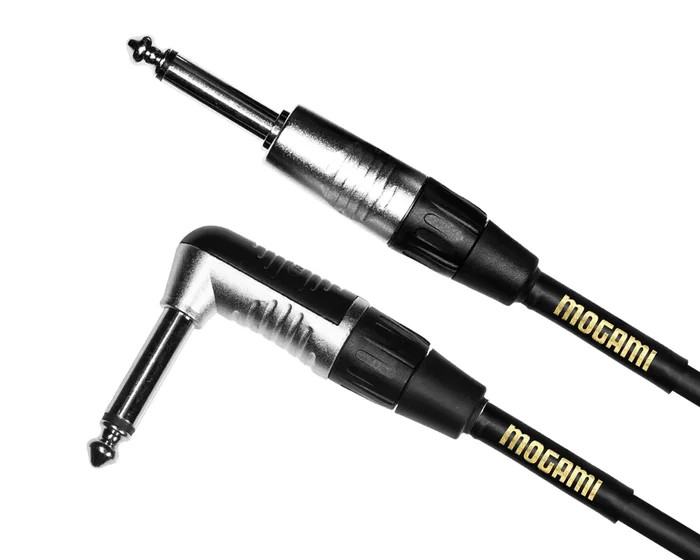 Mogami CorePlus Instrument Cable Straight – Right 20ft