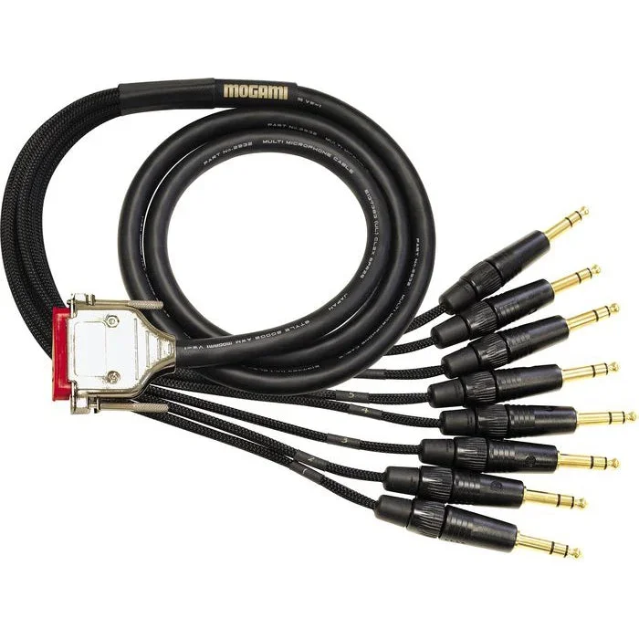 Mogami DB25 to TRS 5′ 8-Channel Snake
