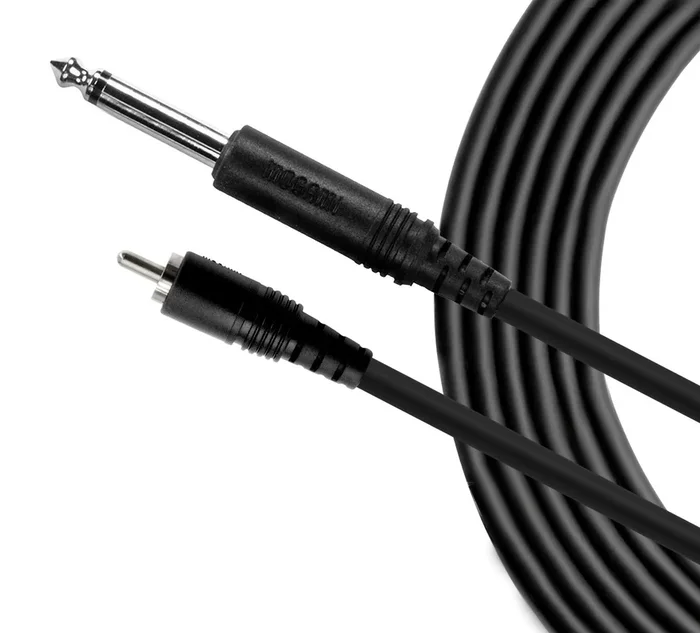 Mogami Pure Patch RCA to 1/4″ TS Cable – 6′