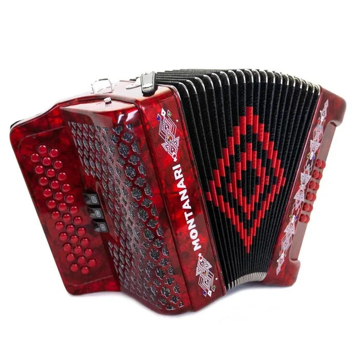 Montanari 3412 Accordion 3 Switch FBE Red