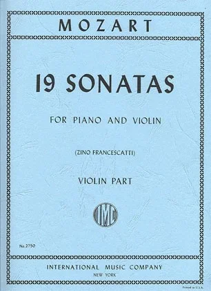 Mozart, W.A.: 19 Sonatas 2 part set