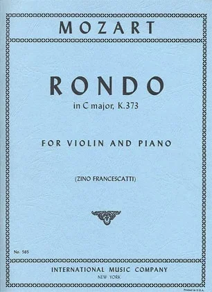 Mozart, W.A.: Rondo in C K.373 (violin & piano)