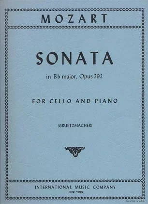 Mozart, W.A.: Sonata in Bb Major K.292 (cello & piano)