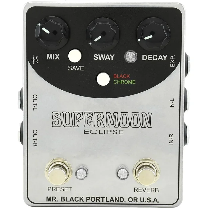 Mr Black Pedals Supermoon Eclipse Reverb Pedal