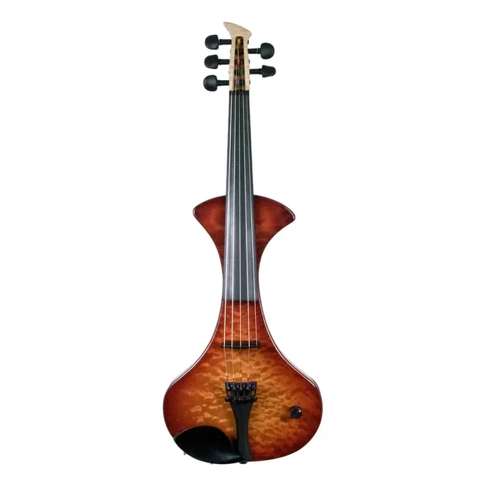 MSI Modern 5-string electric violin, Mojave Burst over a quilted maple top