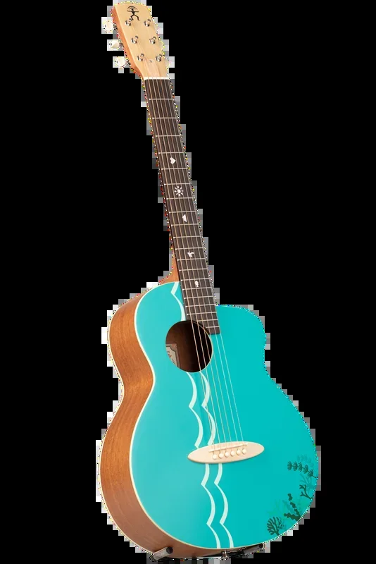 MTK Morelos Blue (Spruce / Mahogany) Travel Size Guitar