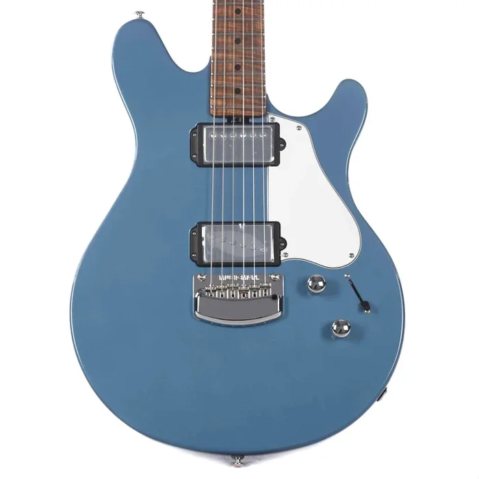 Music Man Valentine Trem Toluca Lake Blue w/White Pickguard