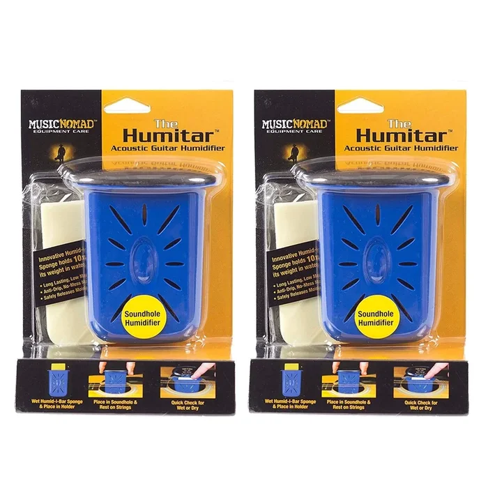 Music Nomad The Humitar Acoustic Guitar Humidifier (2 Pack Bundle)