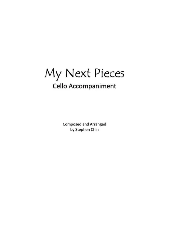 My Next Pieces String Accompaniment Score for Cello