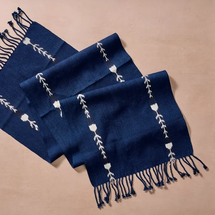 Nadee Tassle Cotton Tablerunner