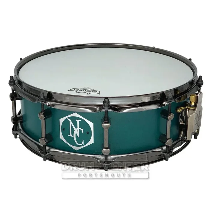 Noble & Cooley Alloy Classic Painted Snare Drum 14×4.75 Flat Emerald Green w/Black Hw