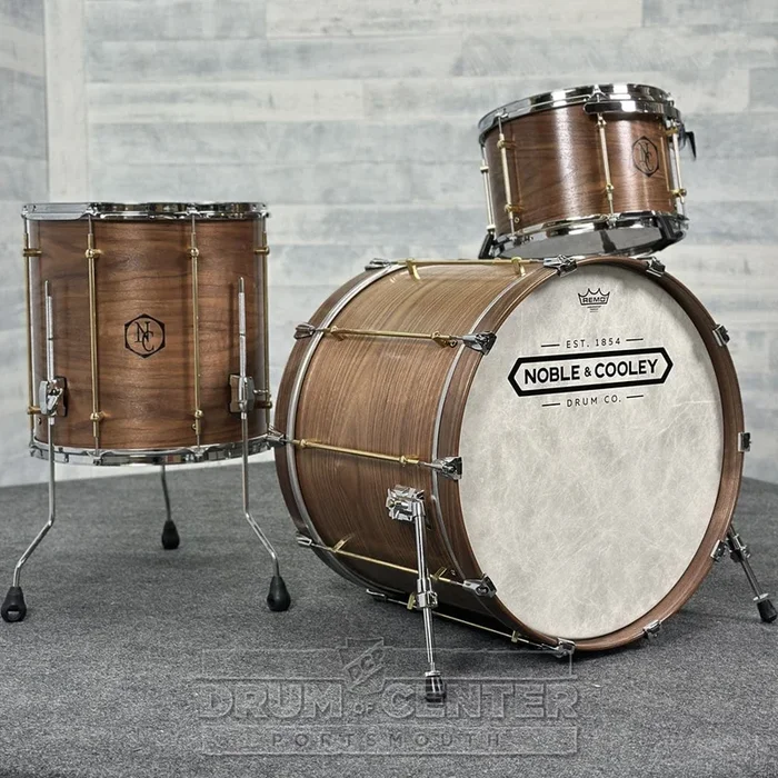 Noble & Cooley Walnut 3pc Drum Set Natural Oil