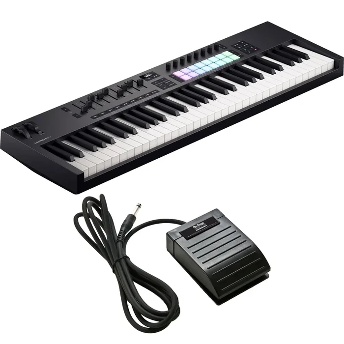 Novation Launchkey 61 Mk4 Keyboard Controller PEDAL PAK