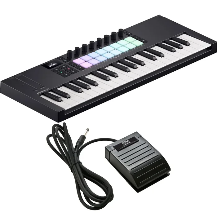 Novation Launchkey Mini 37 Mk4 Keyboard Controller PEDAL PAK