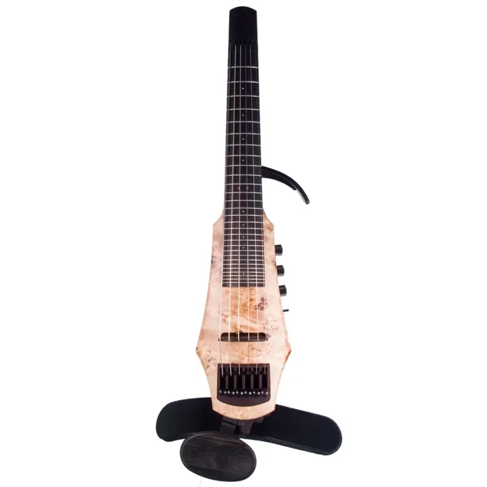 NS Design CR6 6-string fretted electric violin with custom poplar burl top