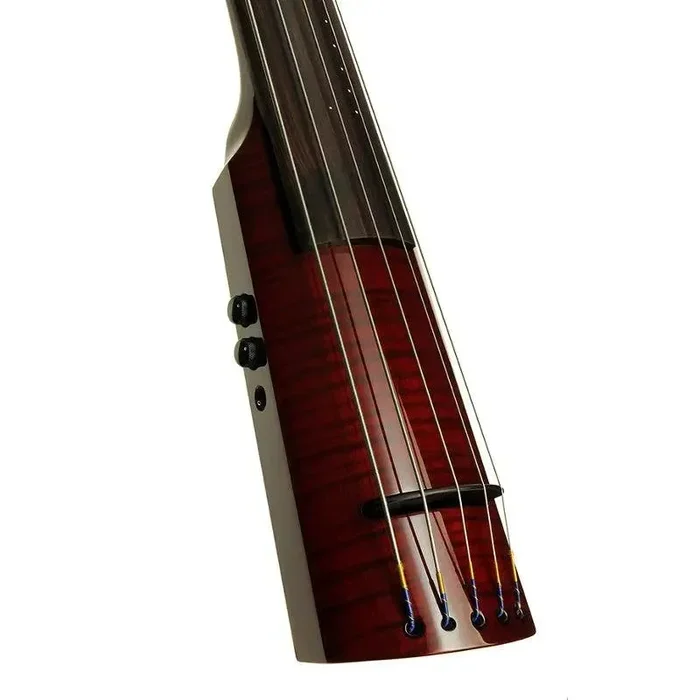 NS Design WAV5 Bajo vertical de 5 cuerdas, Rojo transparente