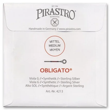 Obligato Viola G String – Medium Gauge (Synthetic/Silver)