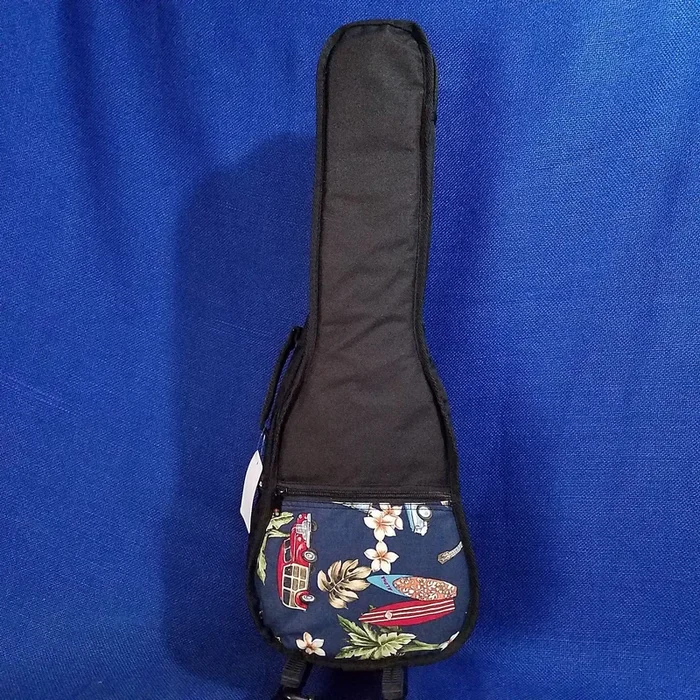 Ohana Concert Ukulele Gig Bag Surf Theme Hawaiian Print UB-24SF