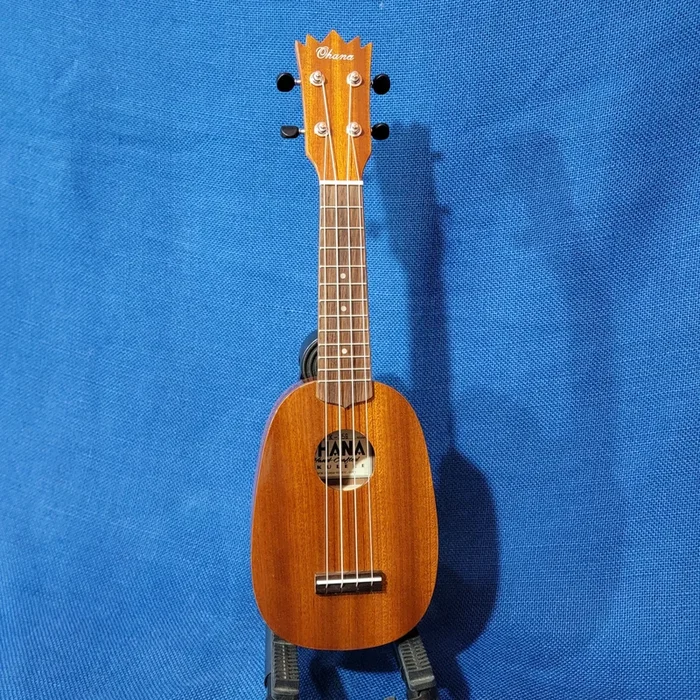 Ohana Sopranino Tiny Pineapple TPK-25G All Solid Mahogany Ukulele s714
