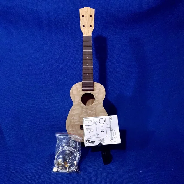Ohana Soprano SK-15W Kit DIY Laminate Willow Do It Yourself Paintable Ukulele
