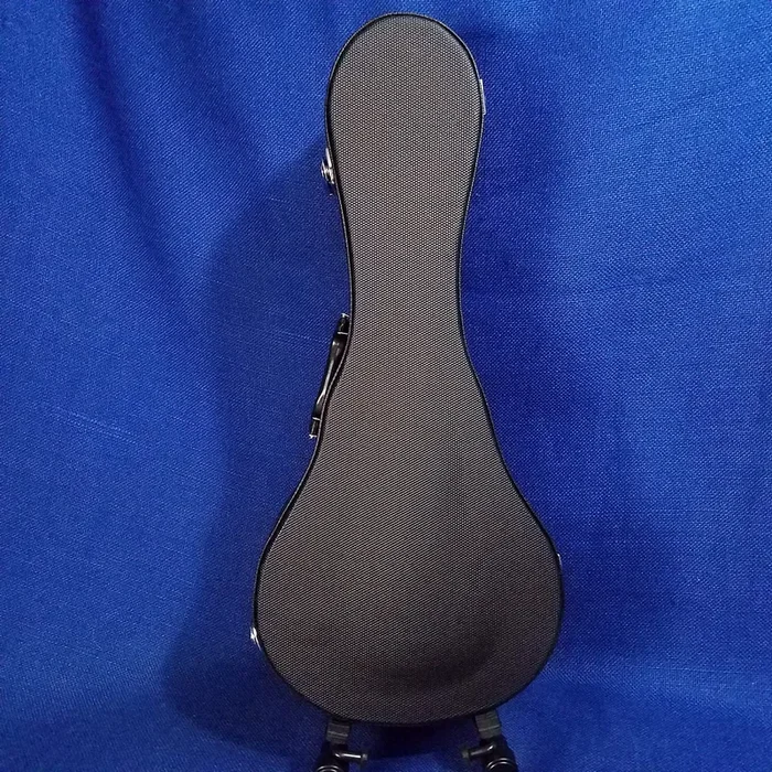 Ohana Soprano Vita Shaped Ukulele Hard Case Black UCV-24