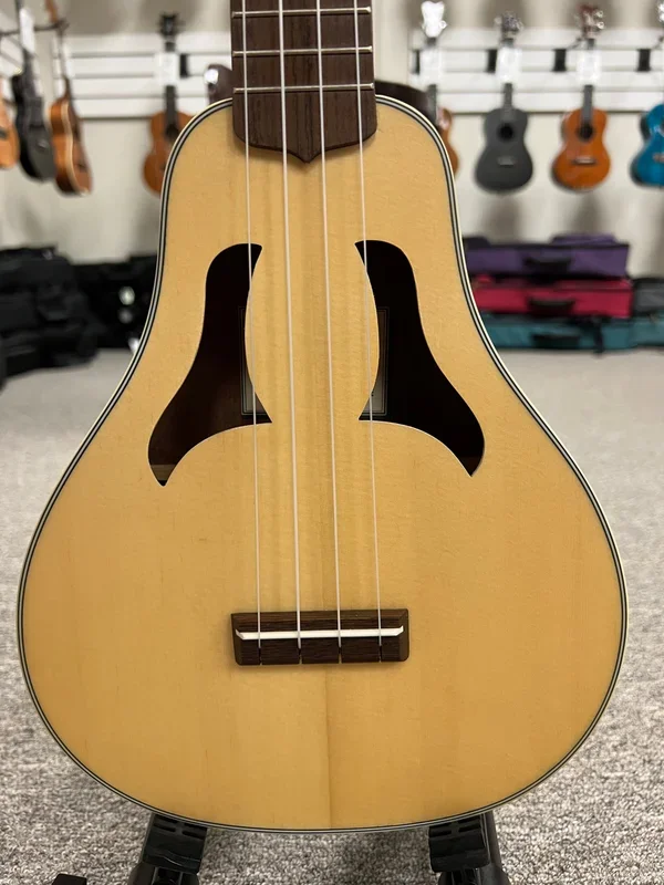 OHANA VK-70 Solid Spruce/Mahogany Soprano Ukulele – Vintage Vita Soprano