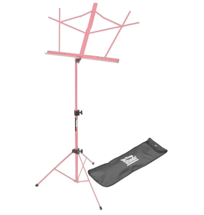 On-Stage SM7122PKB Compact Sheet Music Stand with Bag, Pink