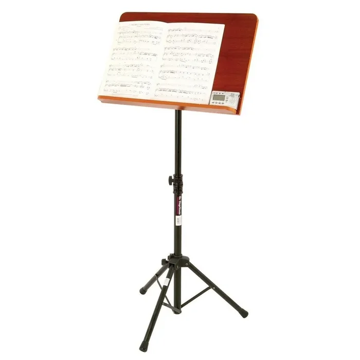 On-Stage SM7312W Conductor Stand with Wide Wooden Bookplate | New