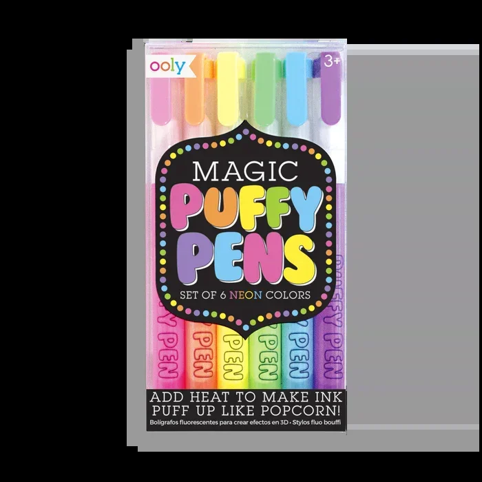 Ooly magic neon puffy pens