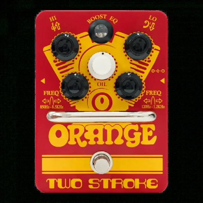 Orange Amplifiers Two-Stroke Boost EQ Guitar Effects Pedal – B-Stock