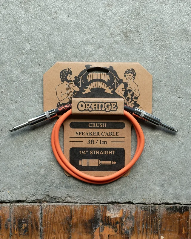 Orange Crush Cable – Speaker – 3 foot – Straight/Straight