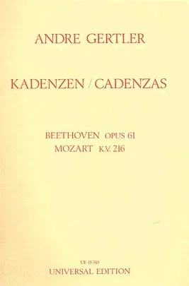 *OUT OF PRINT* Mozart, W.A./Beethoven, L: Cadenzas to Concerto KV.216 and Op.61 (violin)