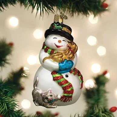 OWC – Snowman With Playful Pets