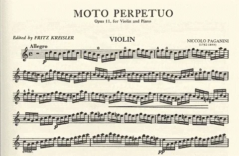 Paganini, Niccolo (Kreisler): Moto Perpetuo Op.11 (violin & piano)