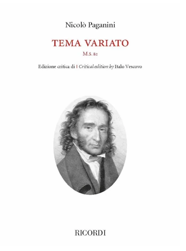 Paganini: Tema variation, op82 (violin) RICORDI