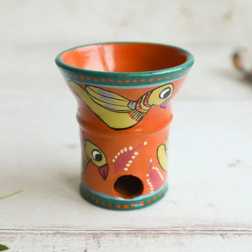 Painted Charcoal incense burner