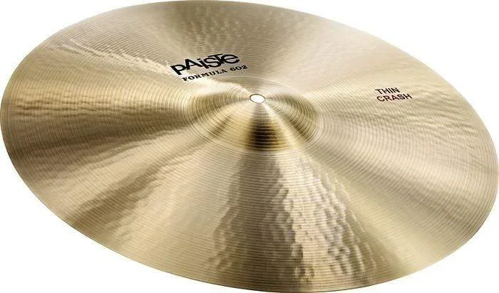 Paiste 16″ Formula 602 Thin Crash Cymbal