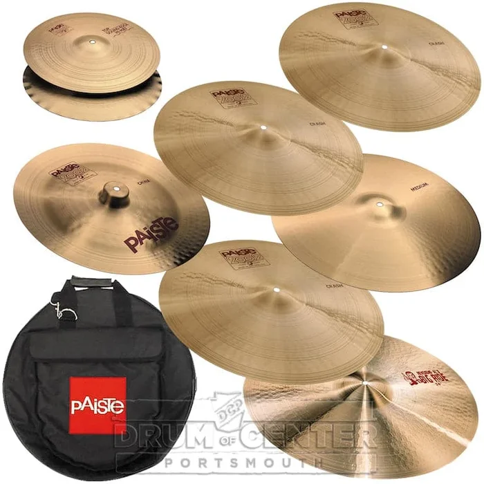 Paiste 2002 “AVH” Cymbal Set 15/19/20/20/20/22/24 w/Bag