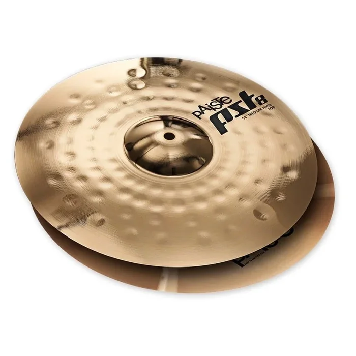Paiste PST 8 Reflector Medium Hi Hat Cymbals 14″