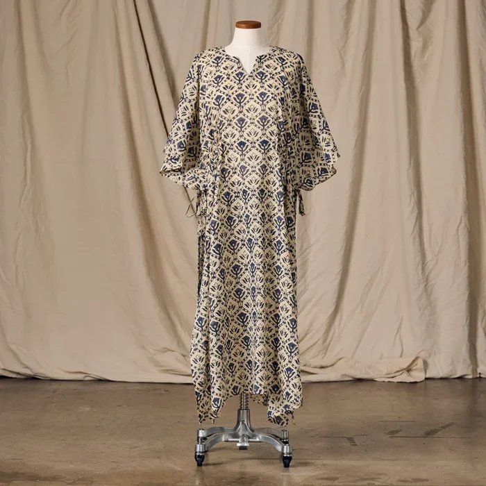 Panna Full Length Block Print Kaftan