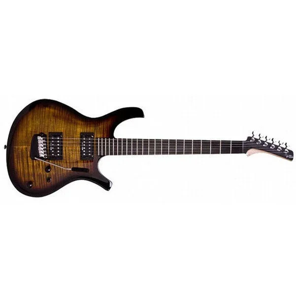 Parker PDF80 Maxx Fly P Series Electric Guitar, Flame Tobacco Sunburst