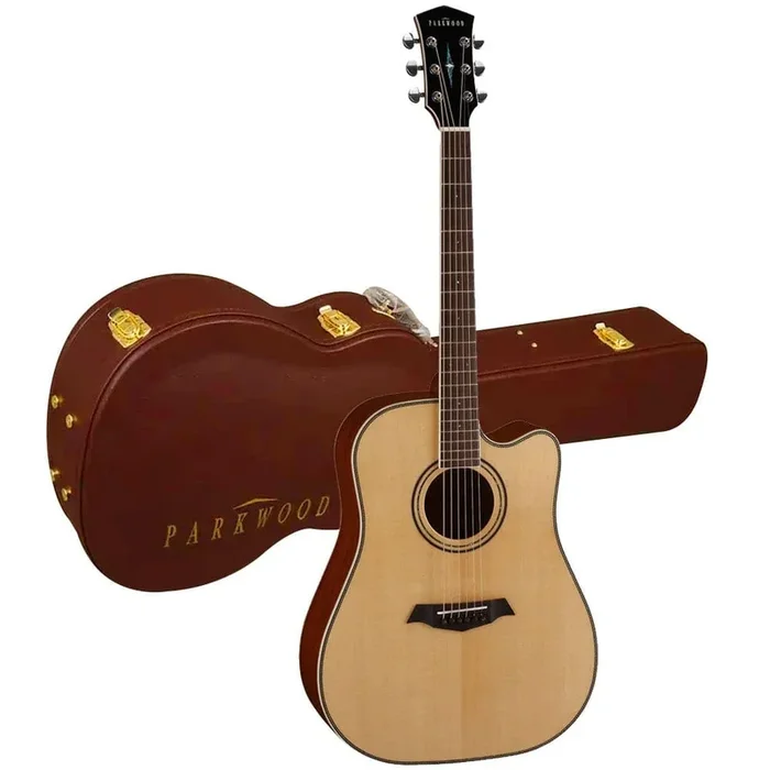 Parkwood P660 Dreadnought Cutaway Acoustic Guitar with Case